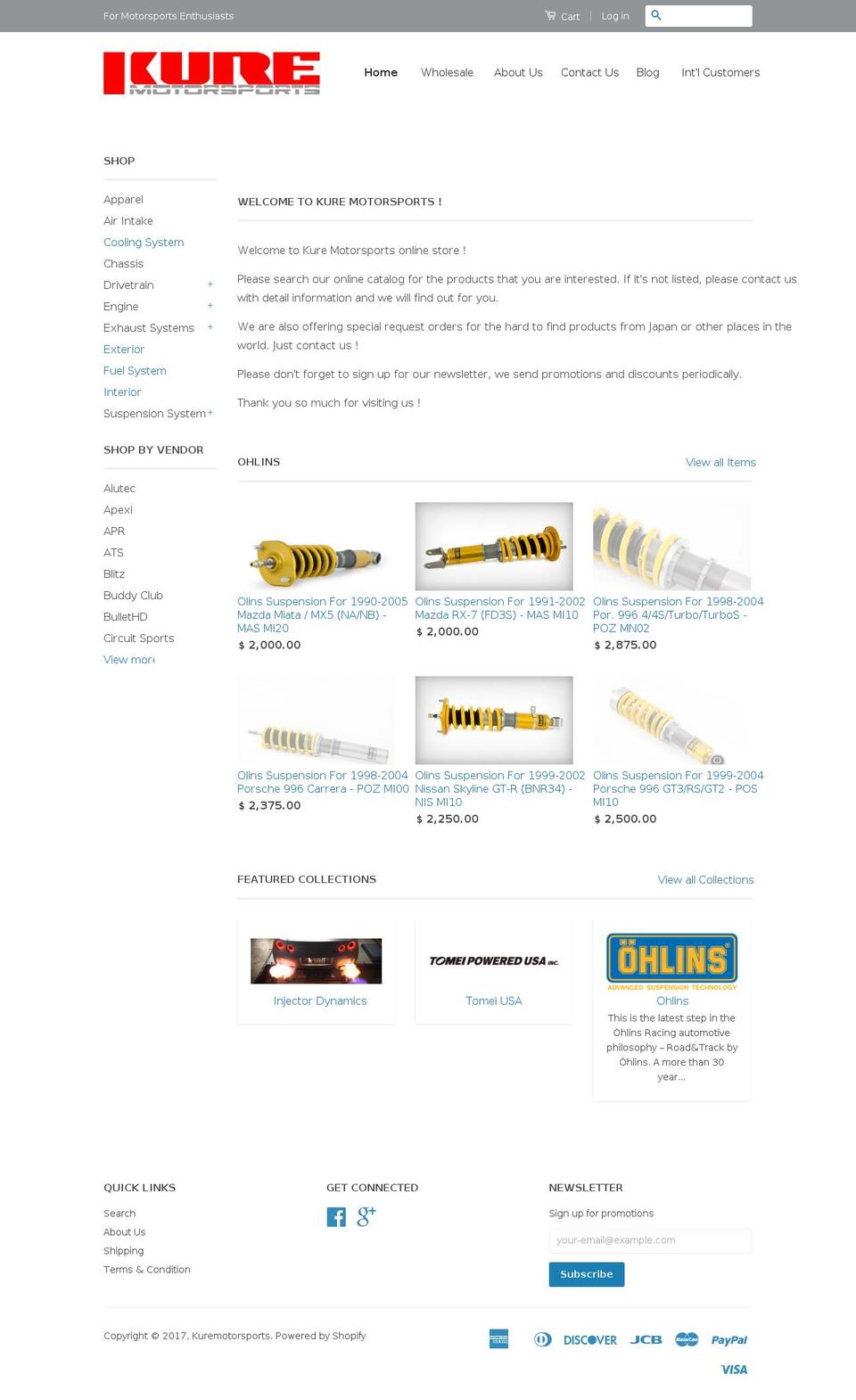 Qeretail- Shopify theme site example myjdmparts.com