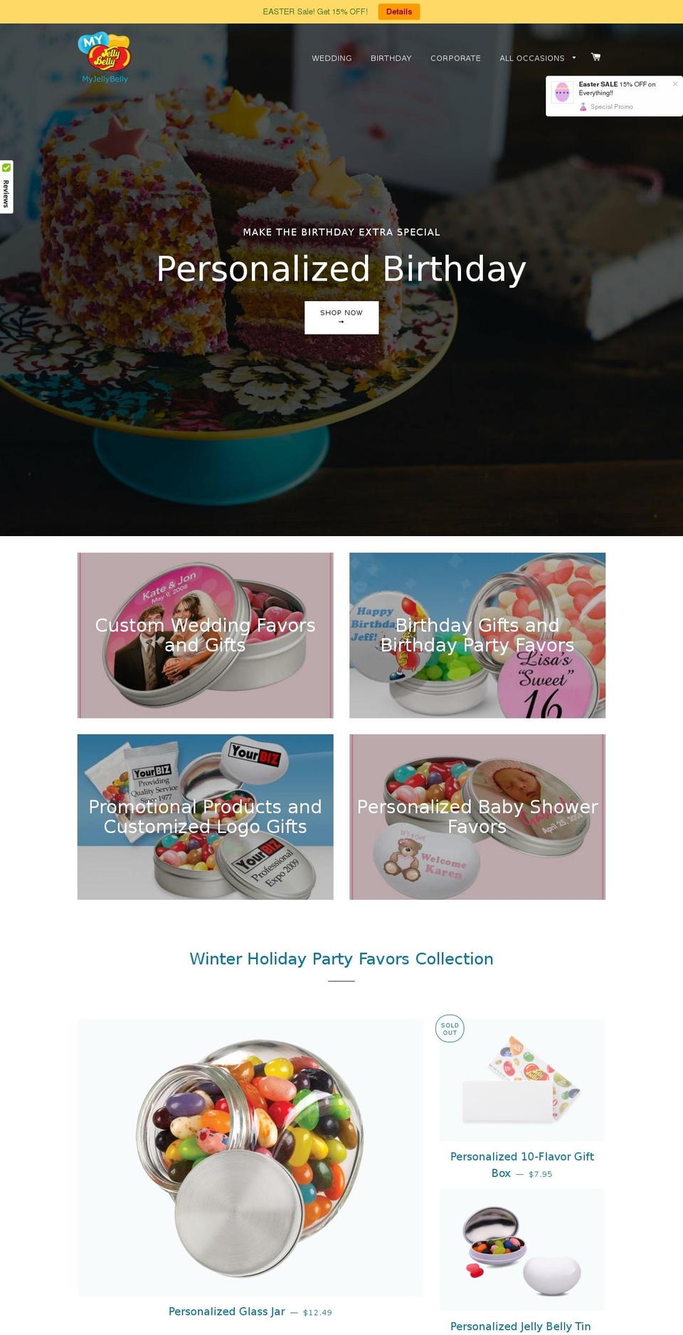 myjellybelly.com shopify website screenshot
