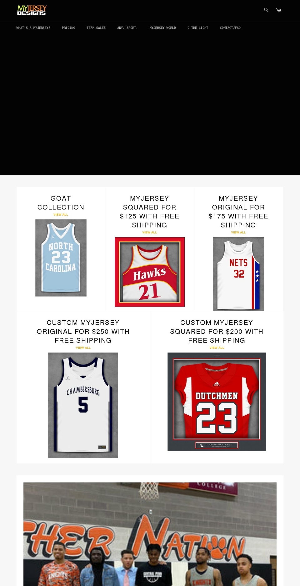myjerseydesigns.com shopify website screenshot
