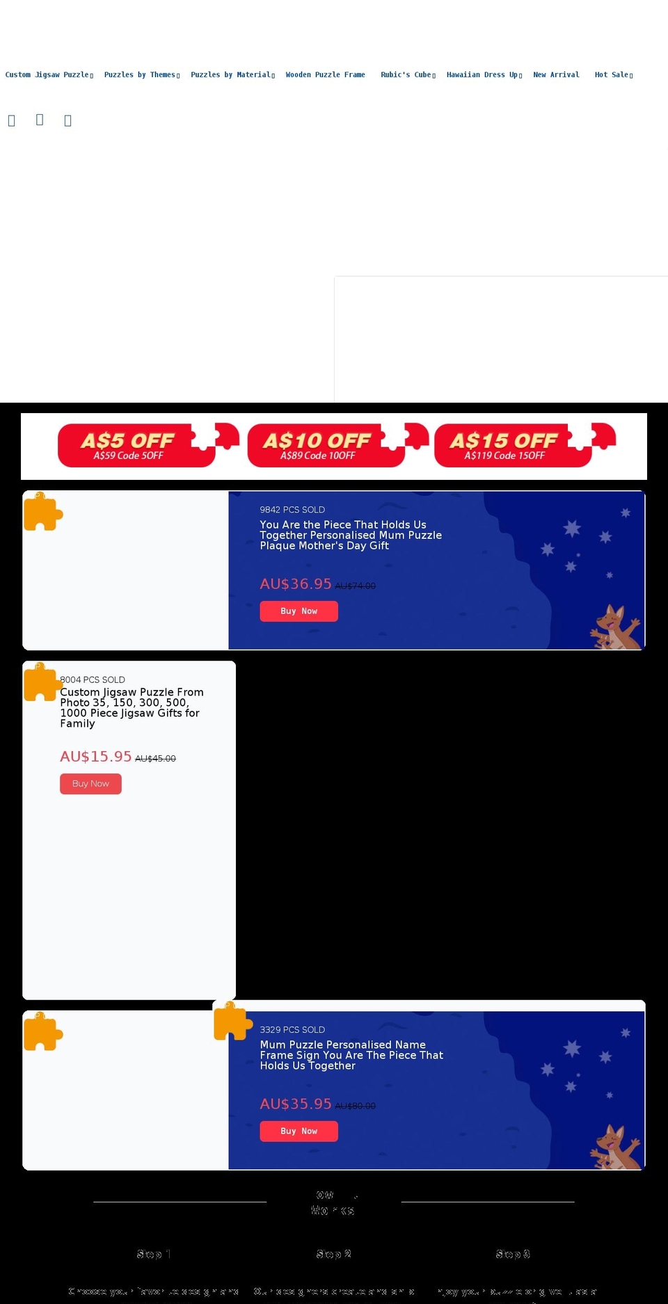 myjigsawpuzzle.com.au shopify website screenshot