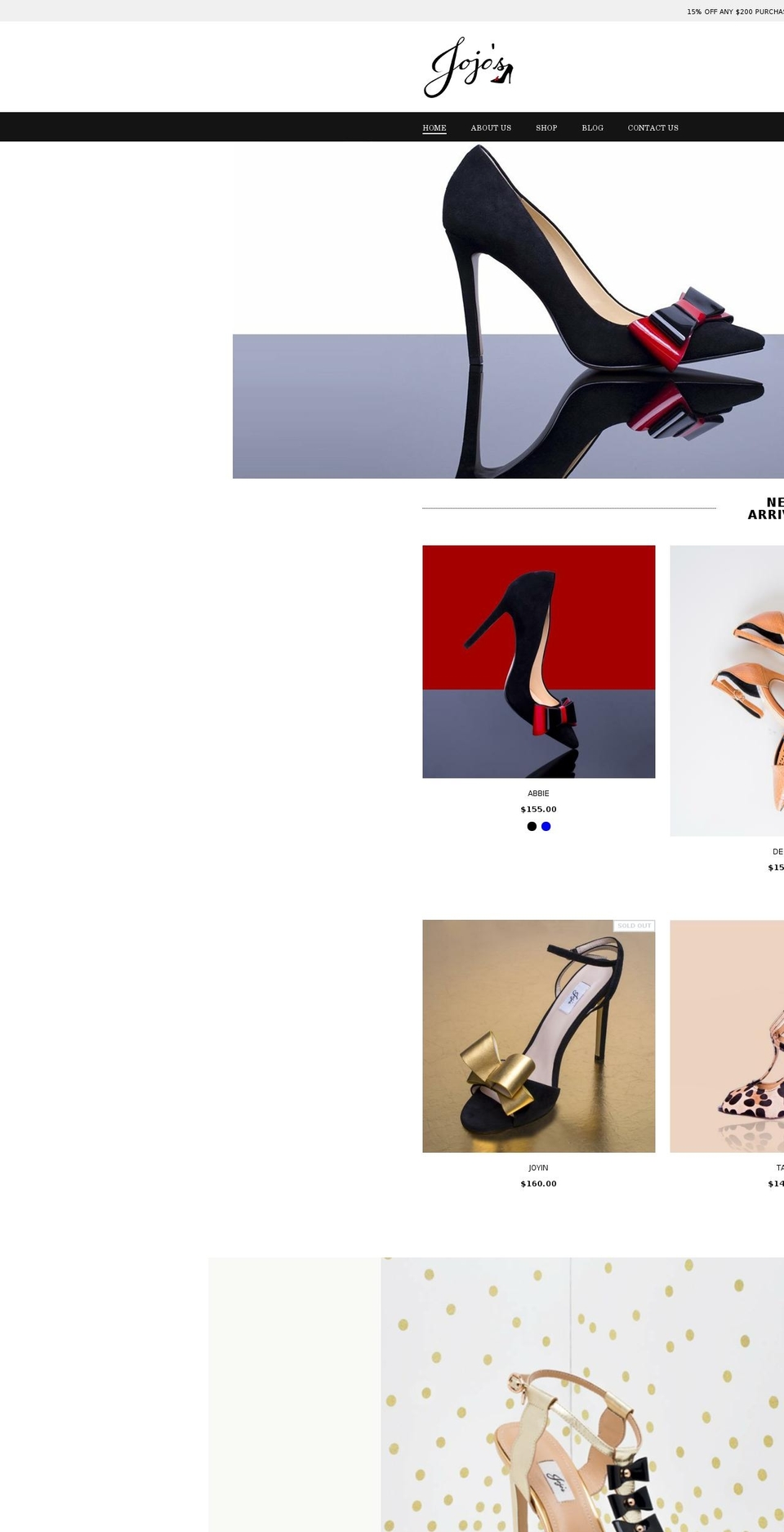 myjojos.com shopify website screenshot