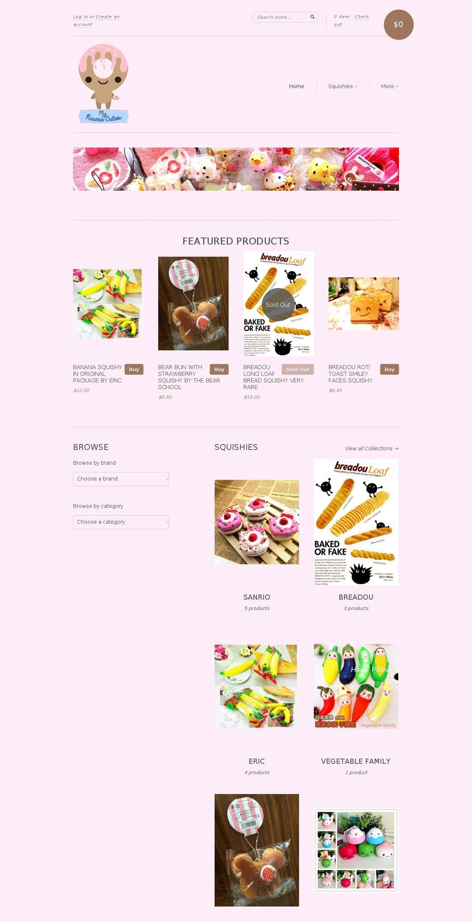 mykawaiicuties.com shopify website screenshot