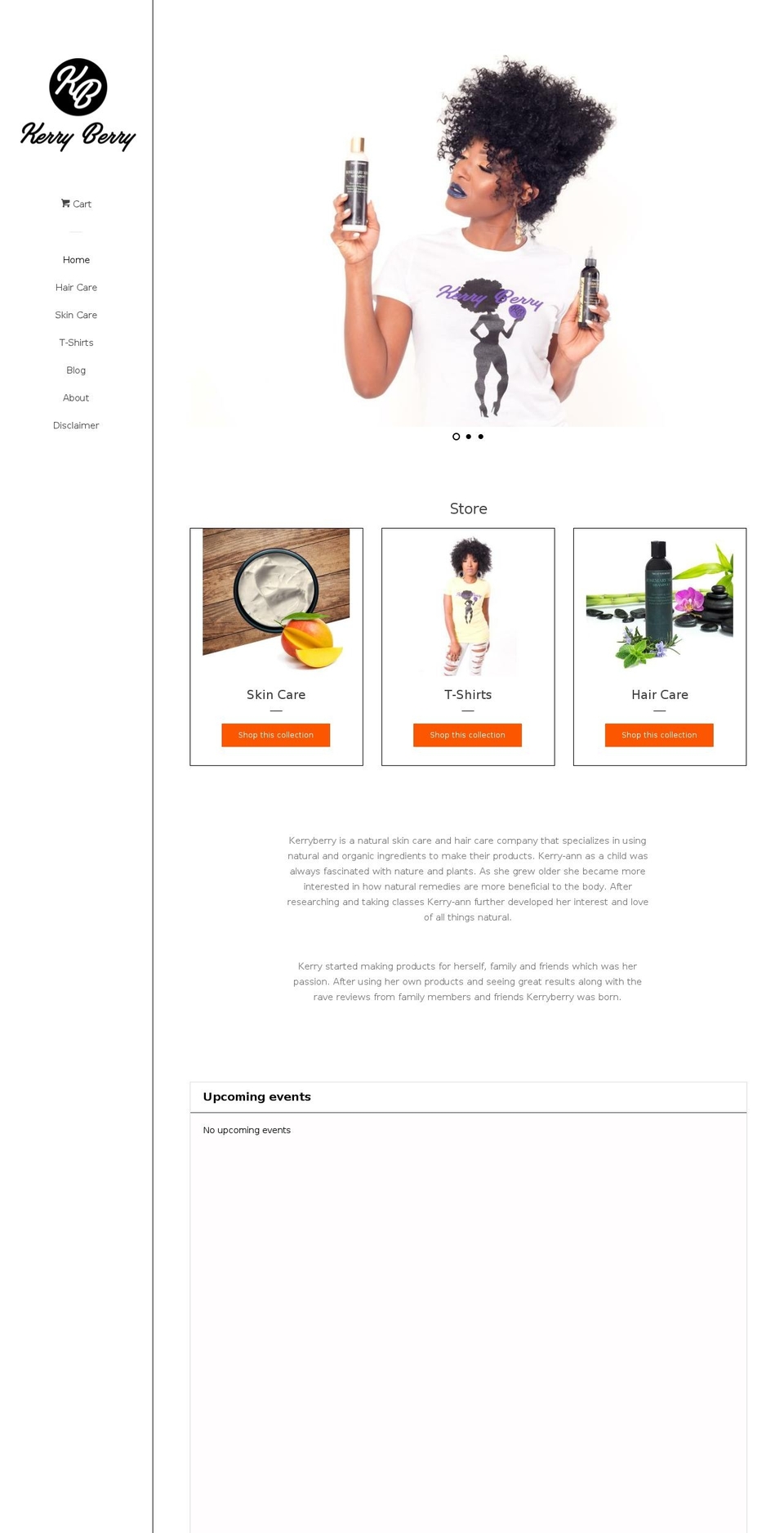 mykerryberrys.com — Shopify storefront screenshot