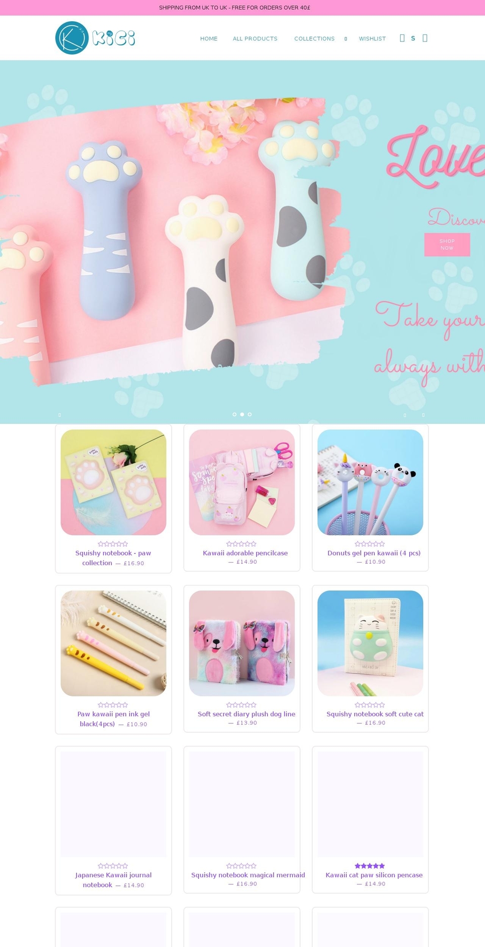 mykici.com shopify website screenshot