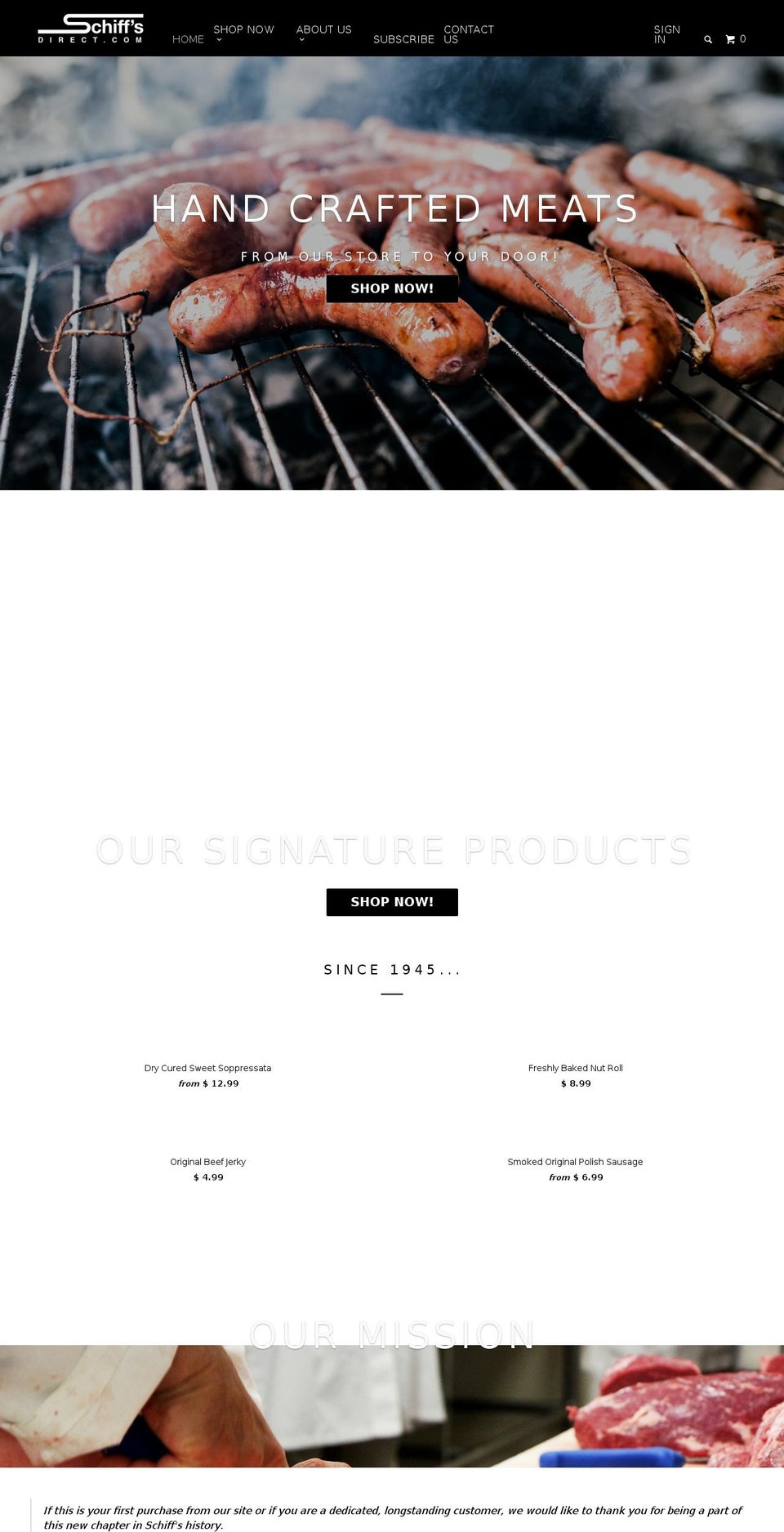 mykielbasi.co shopify website screenshot