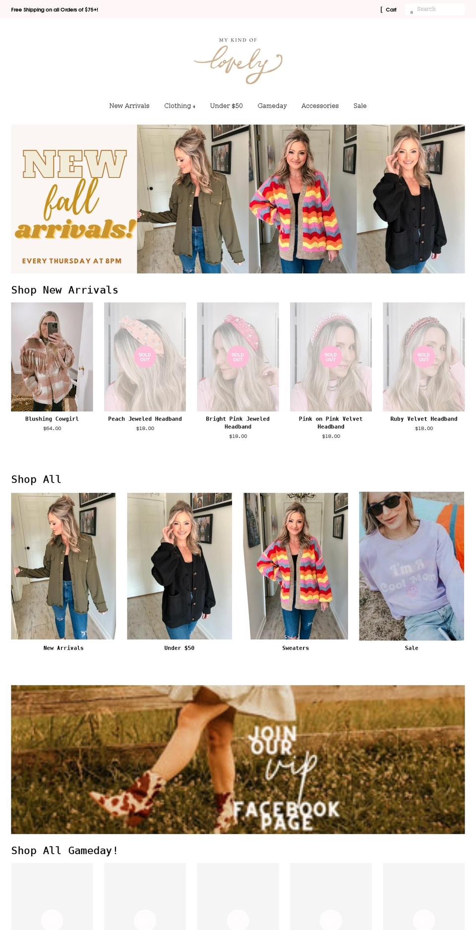 mykindoflovely.com shopify website screenshot