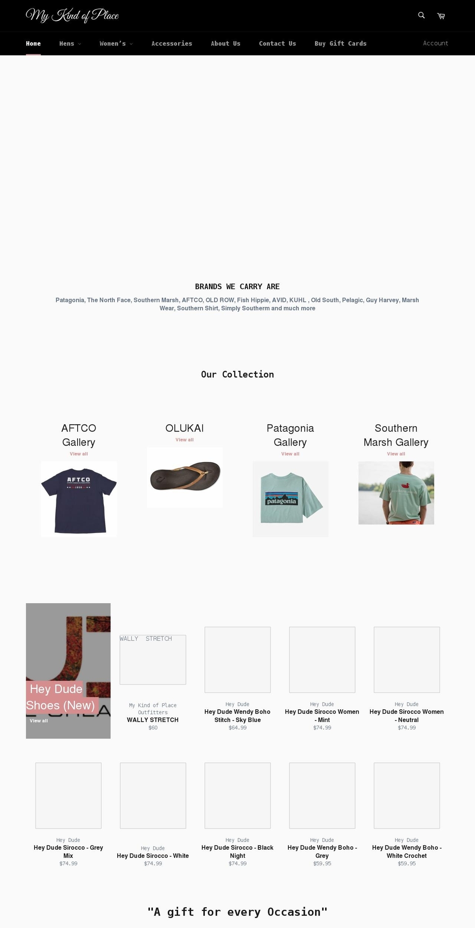 mykindofplaceoutfitters.com shopify website screenshot