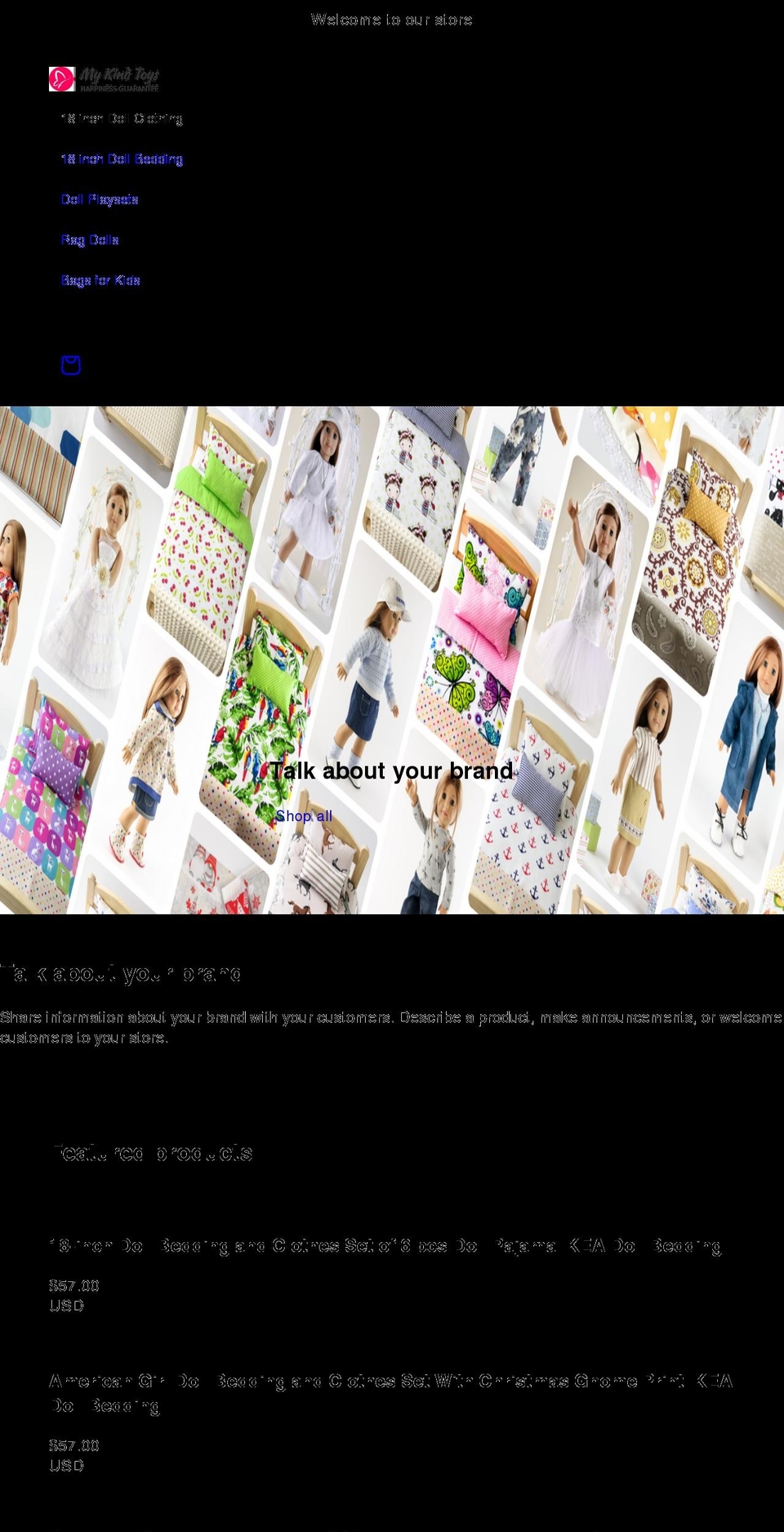 mykindtoys.com shopify website screenshot