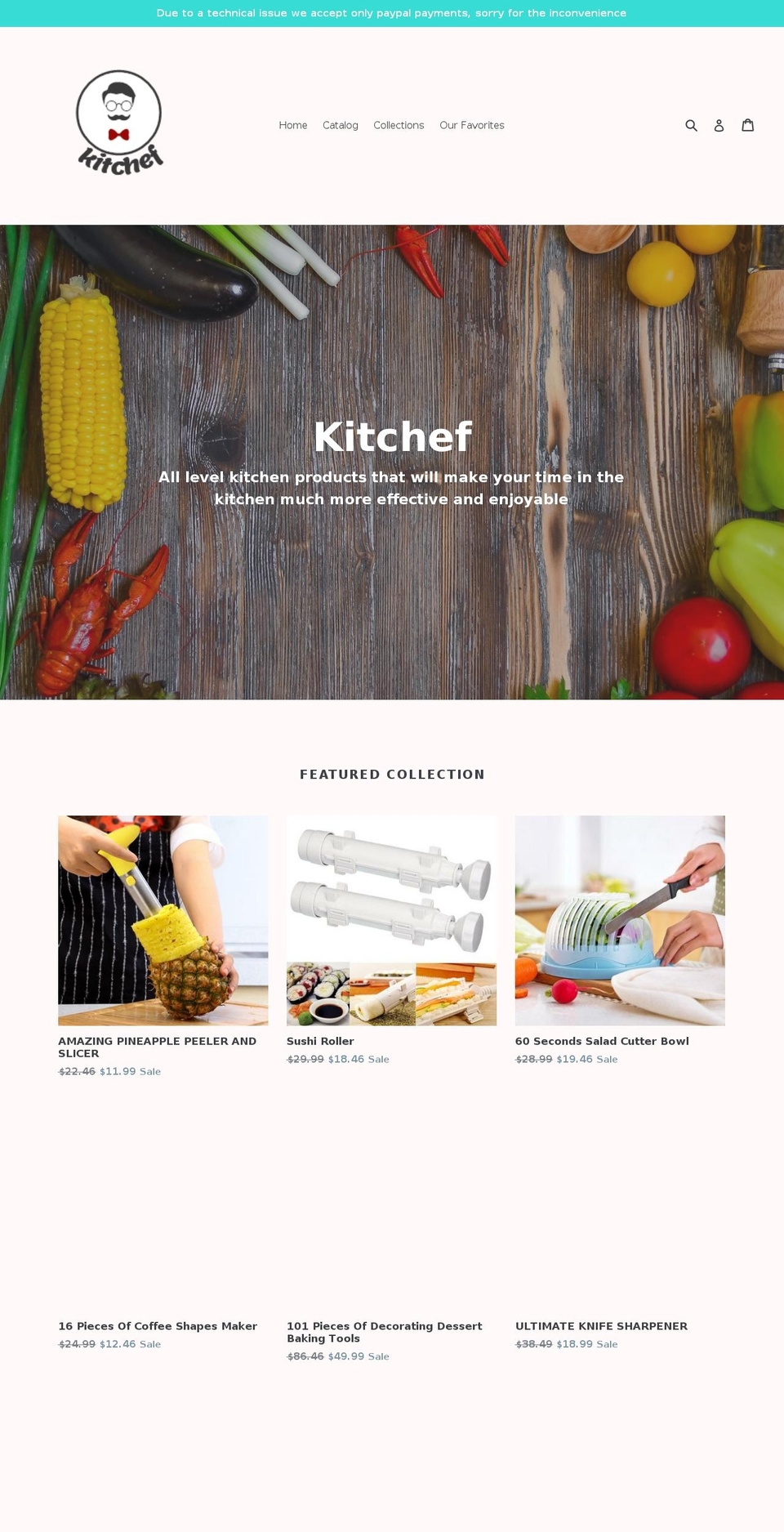 mykitchef.com — Shopify storefront screenshot