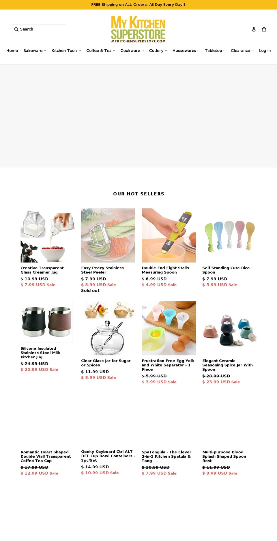 mykitchensuperstore.com shopify website screenshot