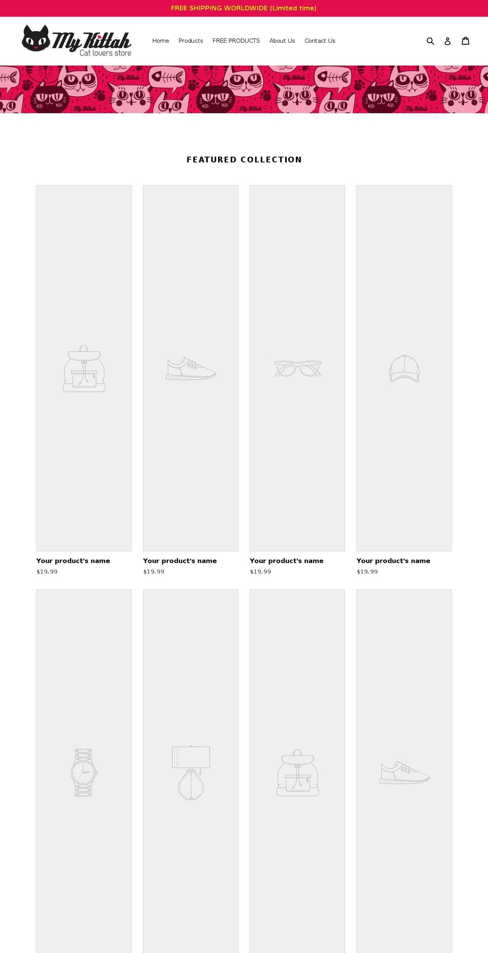 mykittah.com — Shopify storefront screenshot