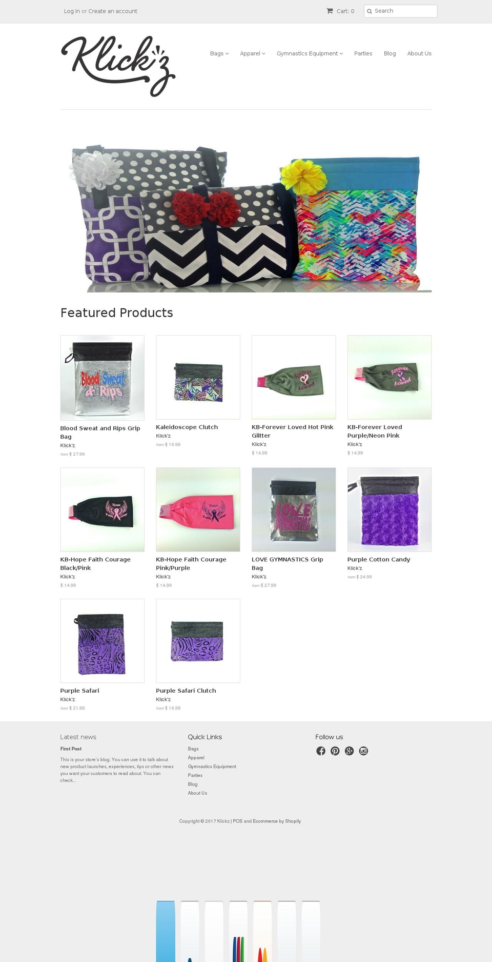 myklickz.com shopify website screenshot