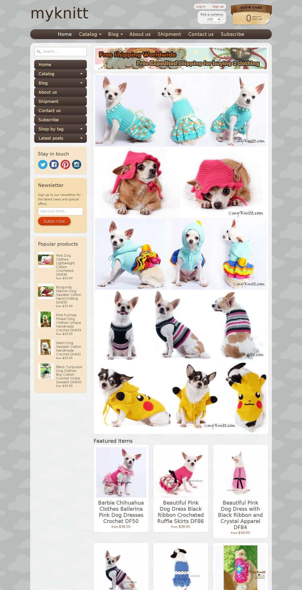 myknitt.com shopify website screenshot