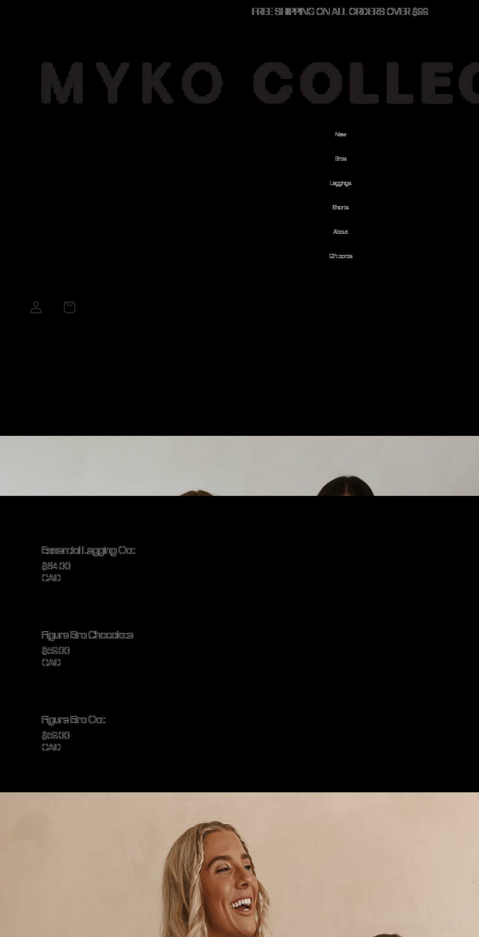 mykocollective.com shopify website screenshot