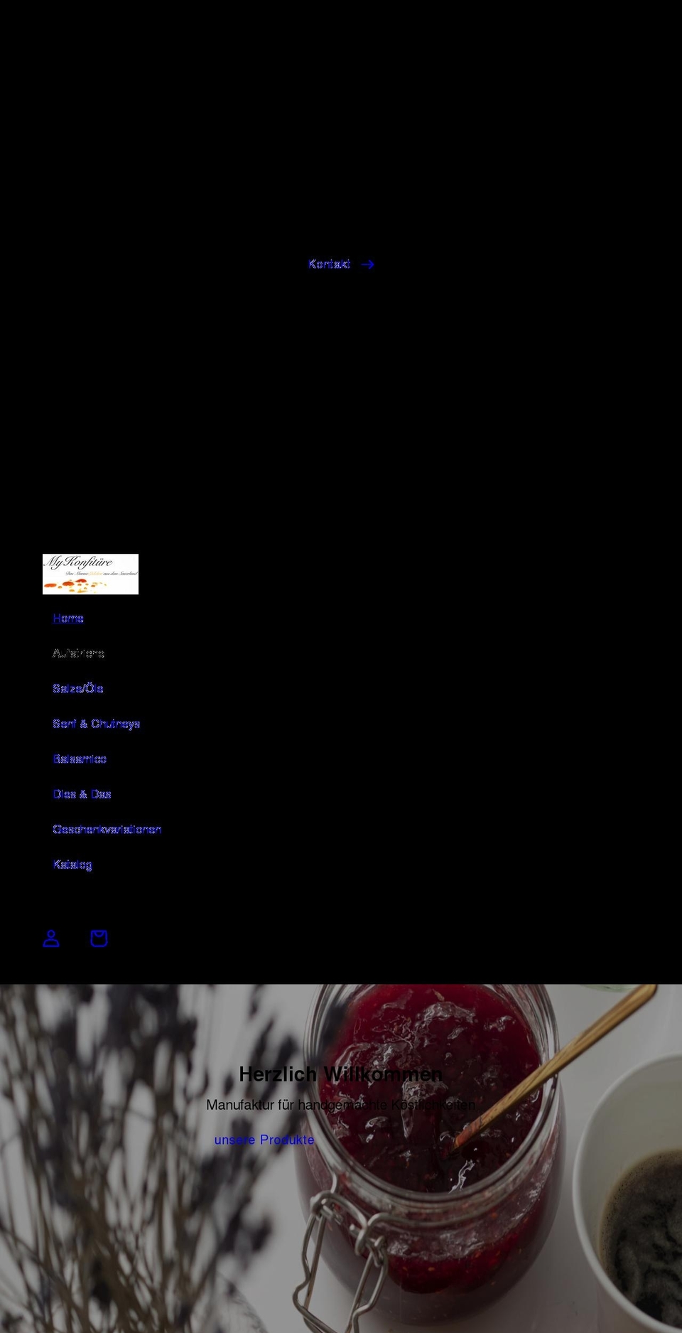 mykonfituere.de shopify website screenshot