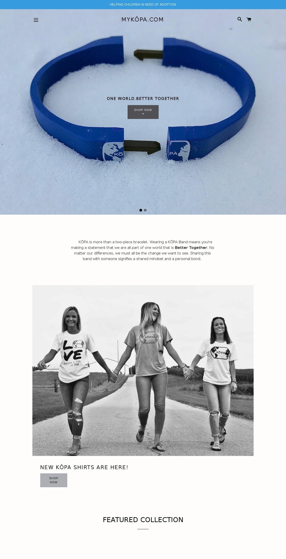 mykopa.com shopify website screenshot