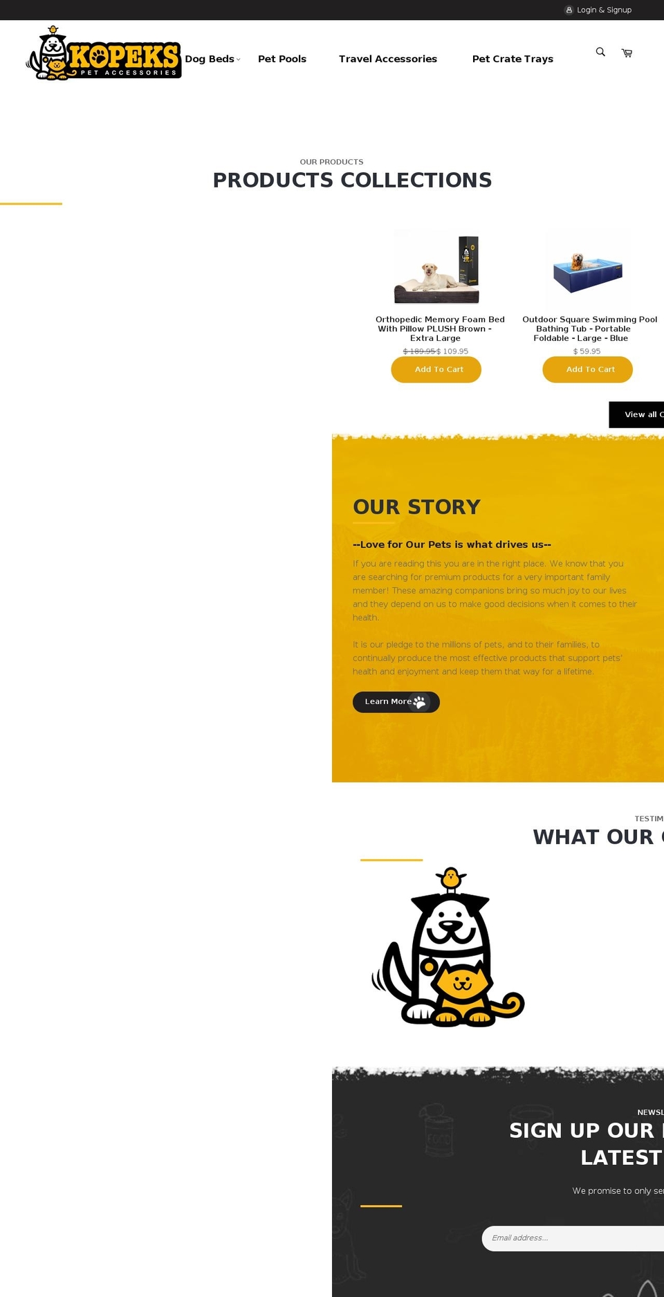 mykopeks.com shopify website screenshot