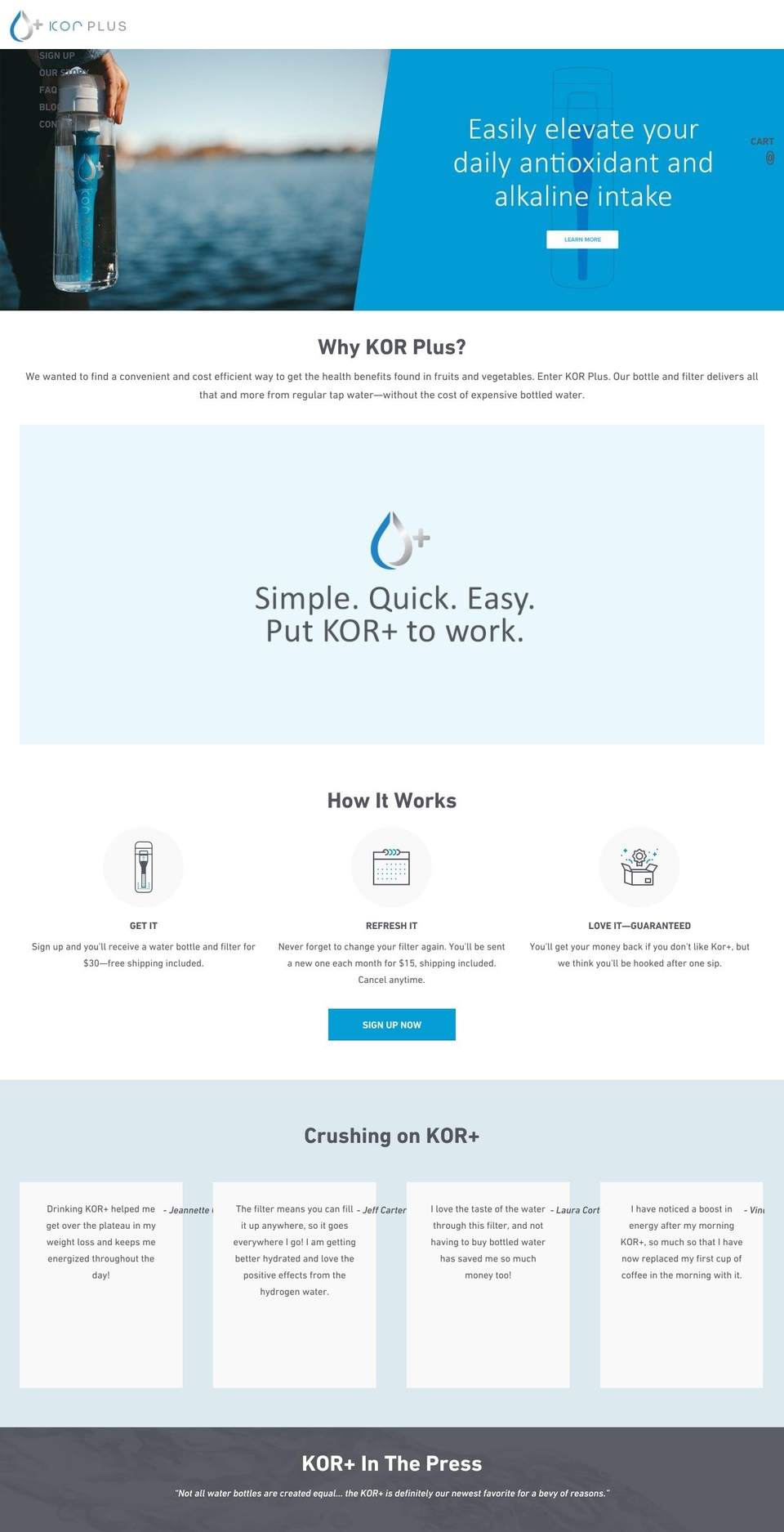 mykorplus.com — Shopify storefront screenshot