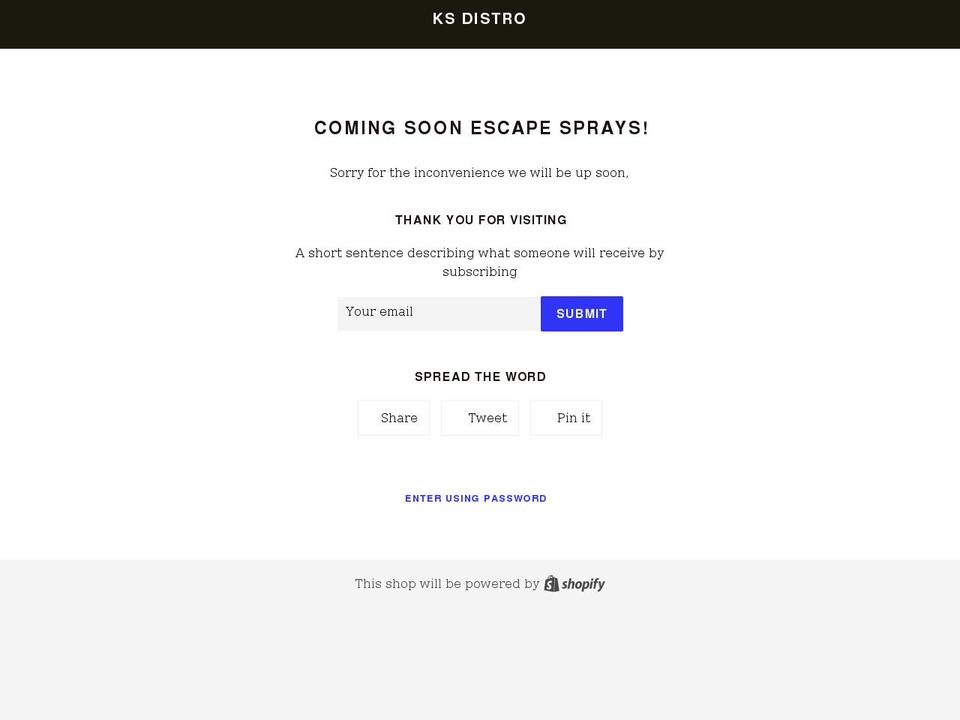 myksdistro.com shopify website screenshot
