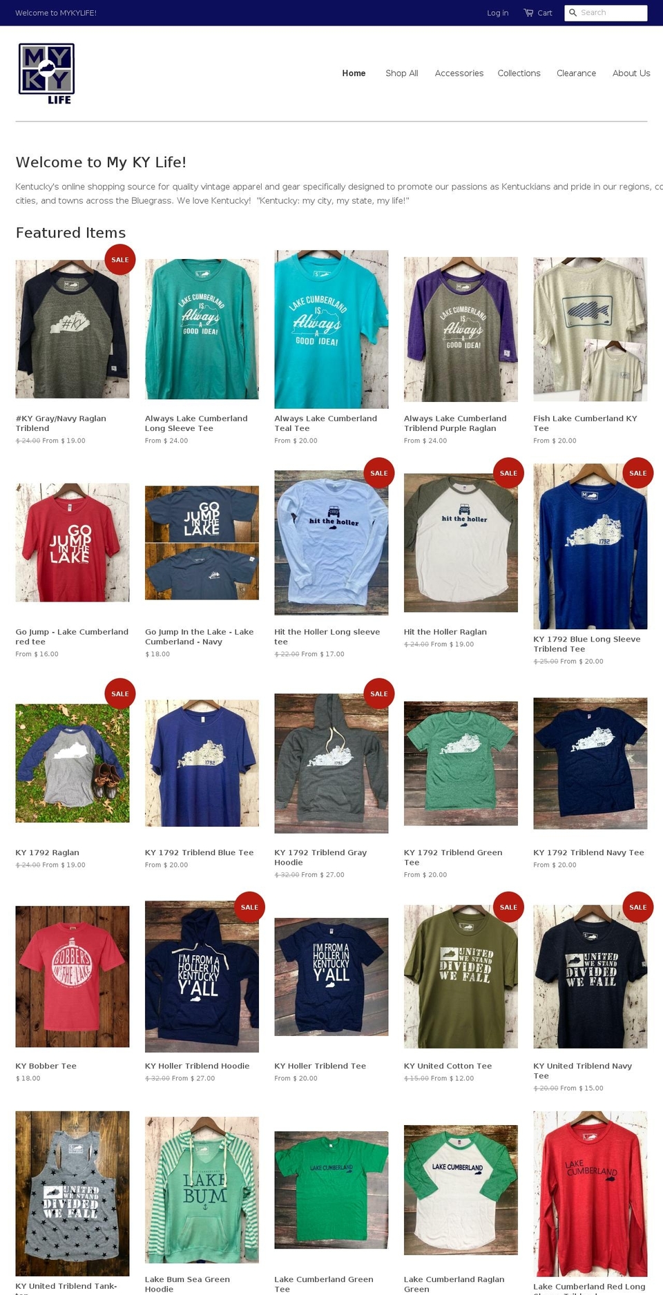 mykylife.com — Shopify storefront screenshot