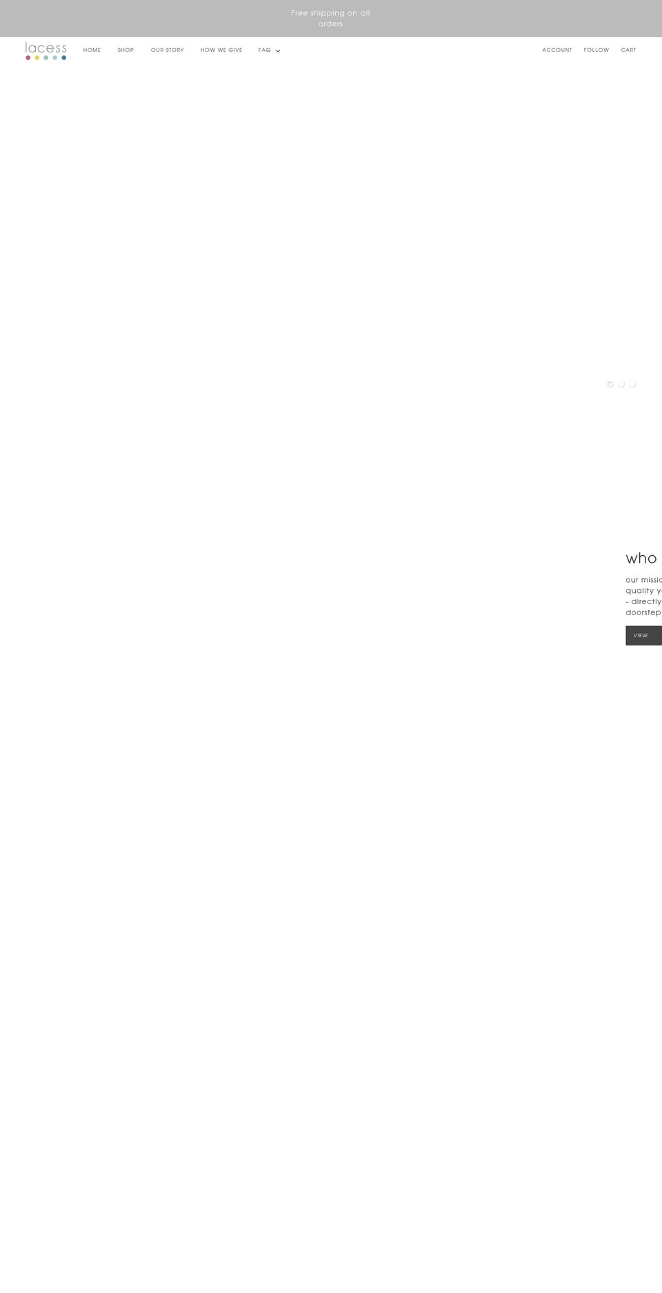 mylacess.com — Shopify storefront screenshot