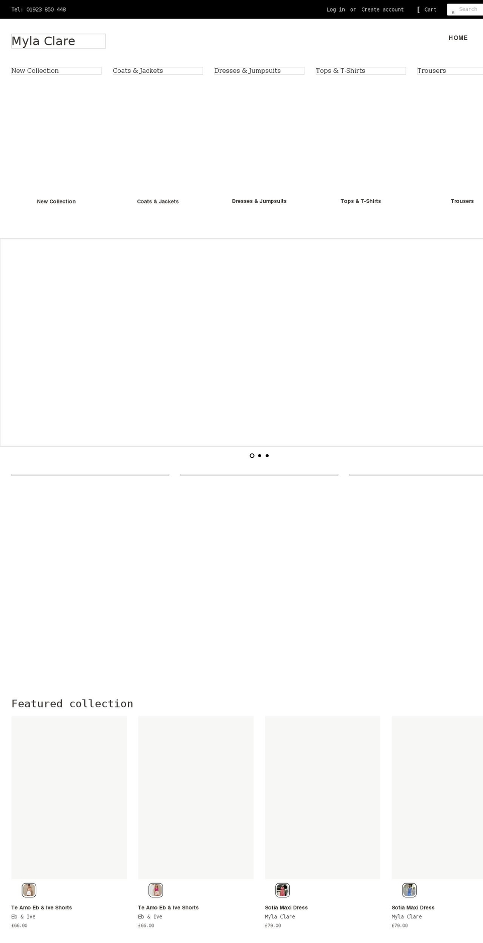 mylaclare.co.uk shopify website screenshot