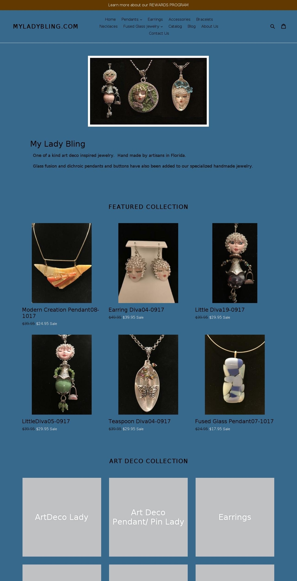 myladybling.com — Shopify storefront screenshot