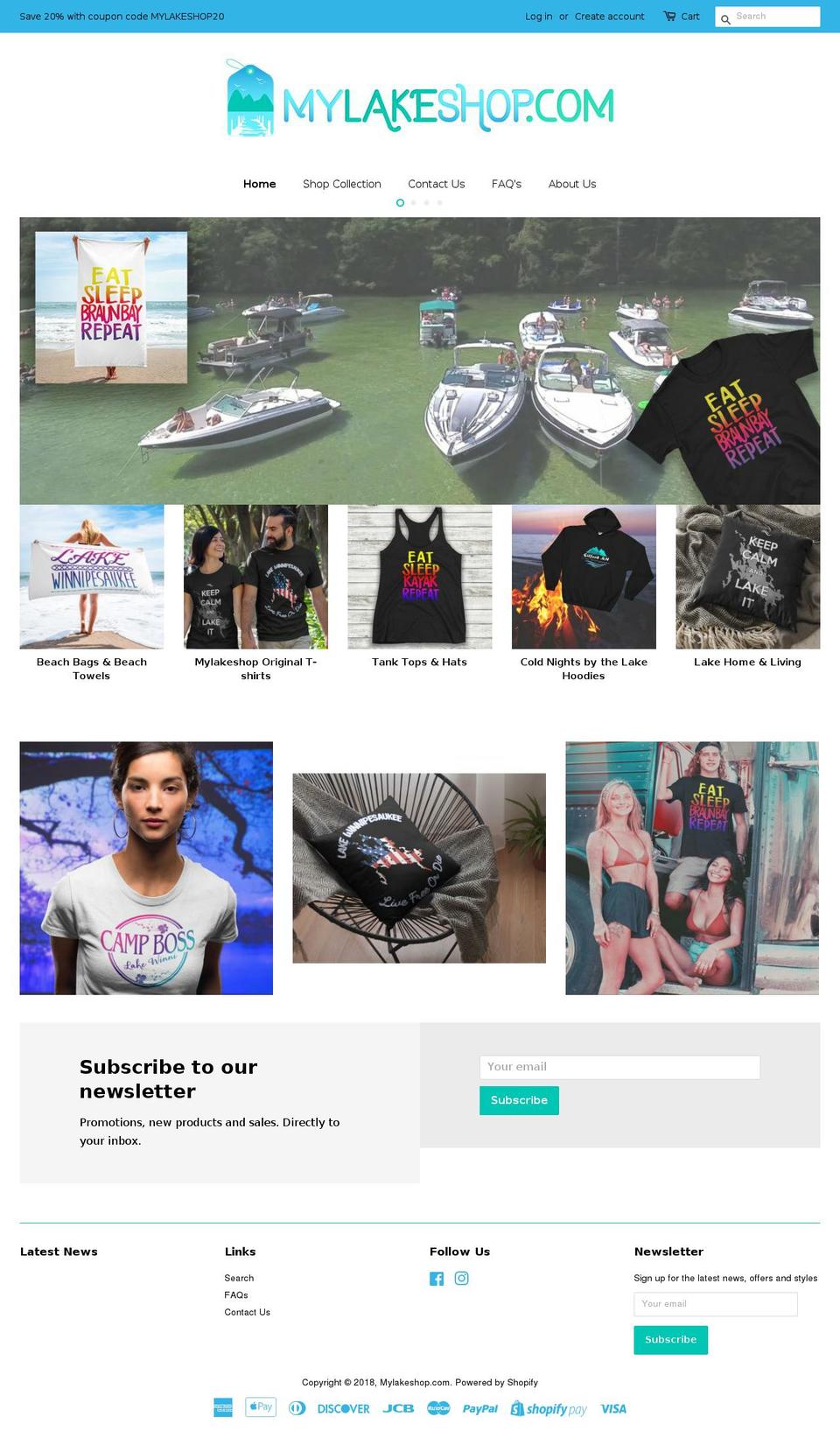 mylakeshop.com — Shopify storefront screenshot