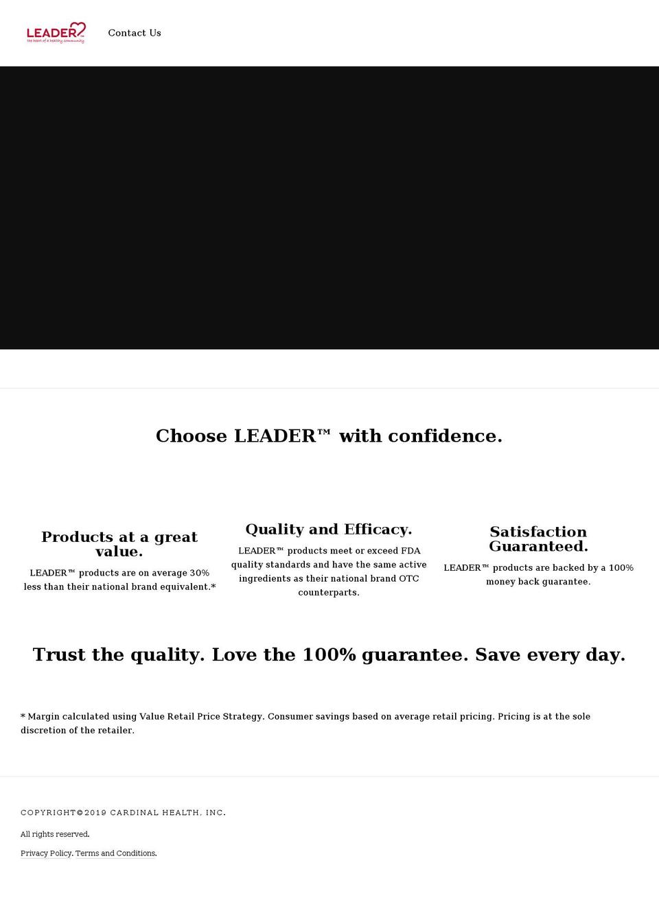myleader.com shopify website screenshot