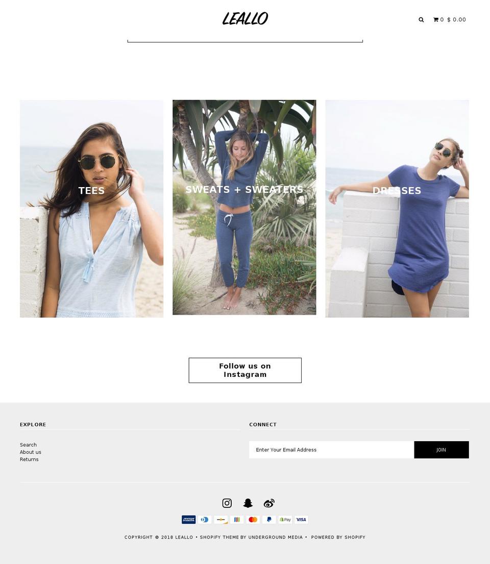 myleallotee.com shopify website screenshot