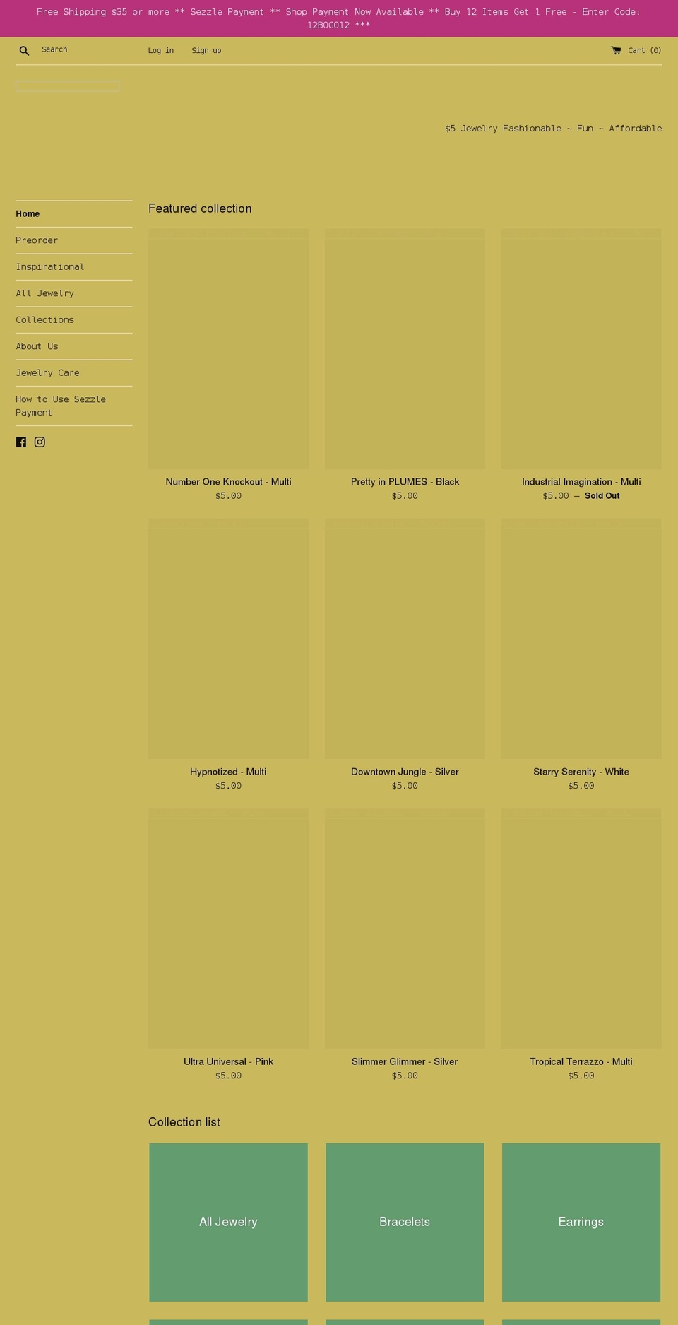 mylegacyjewelz.com shopify website screenshot