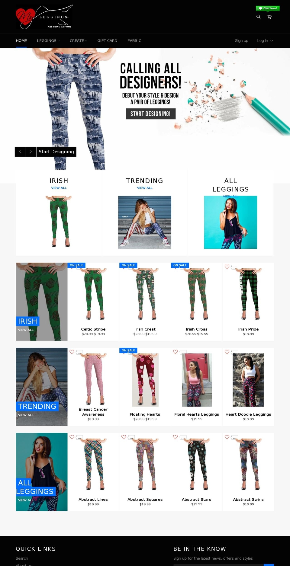 myleggings.com shopify website screenshot