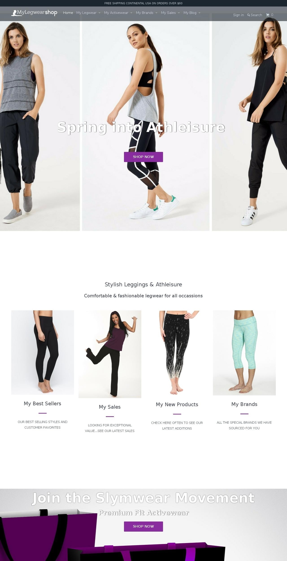 mylegwearshop.com shopify website screenshot