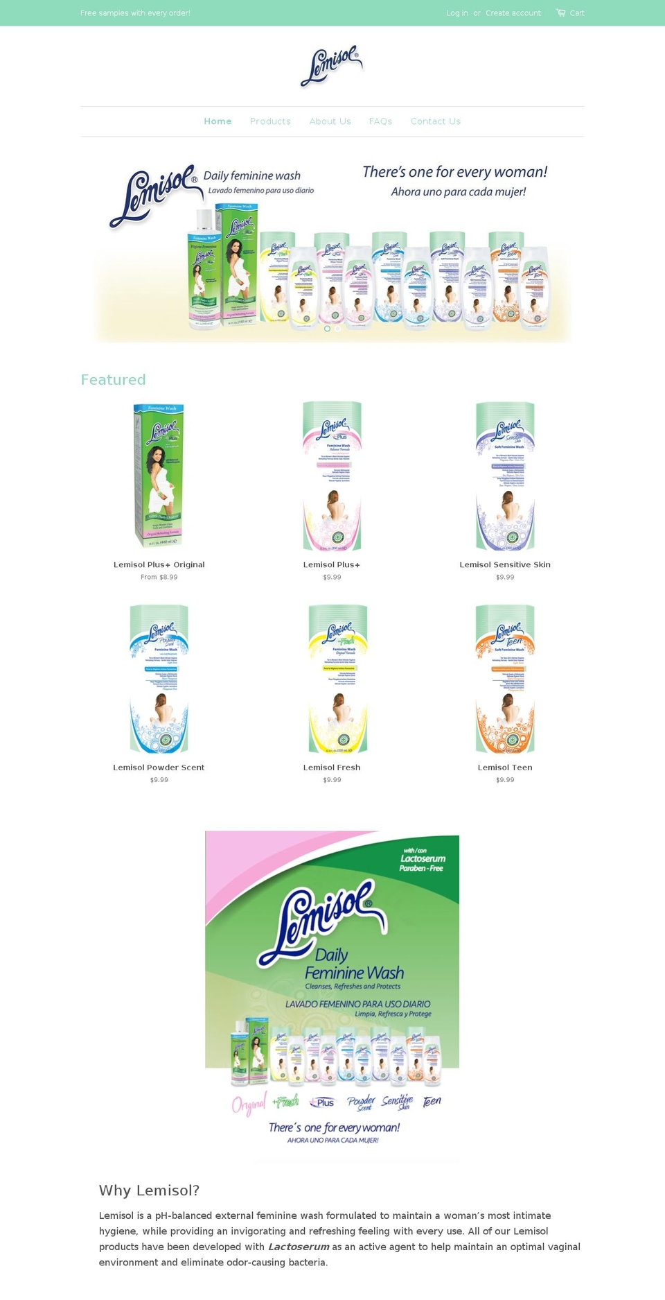 mylemisol.com shopify website screenshot