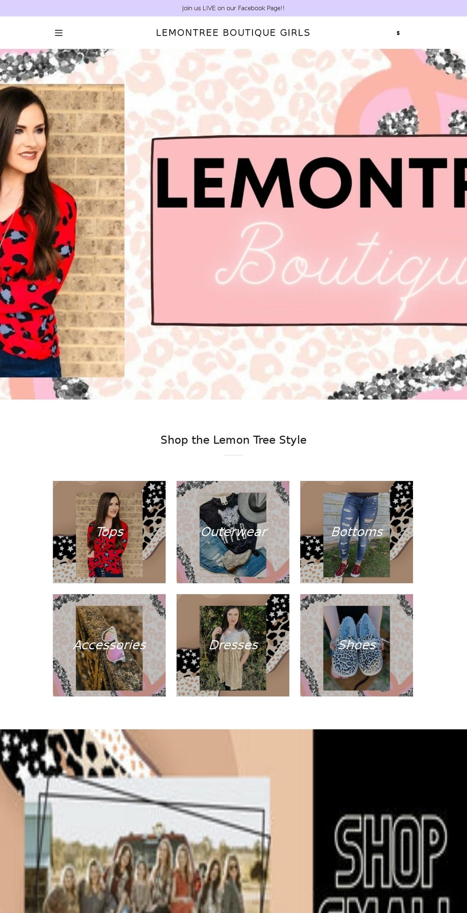 mylemontreeboutique.com shopify website screenshot