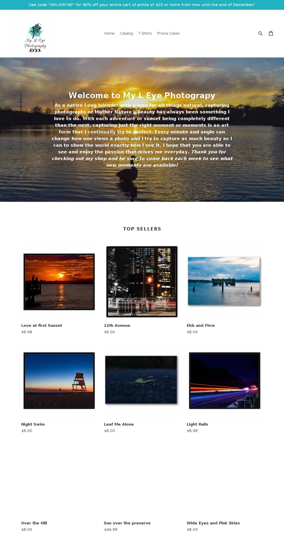 myleye.com — Shopify storefront screenshot