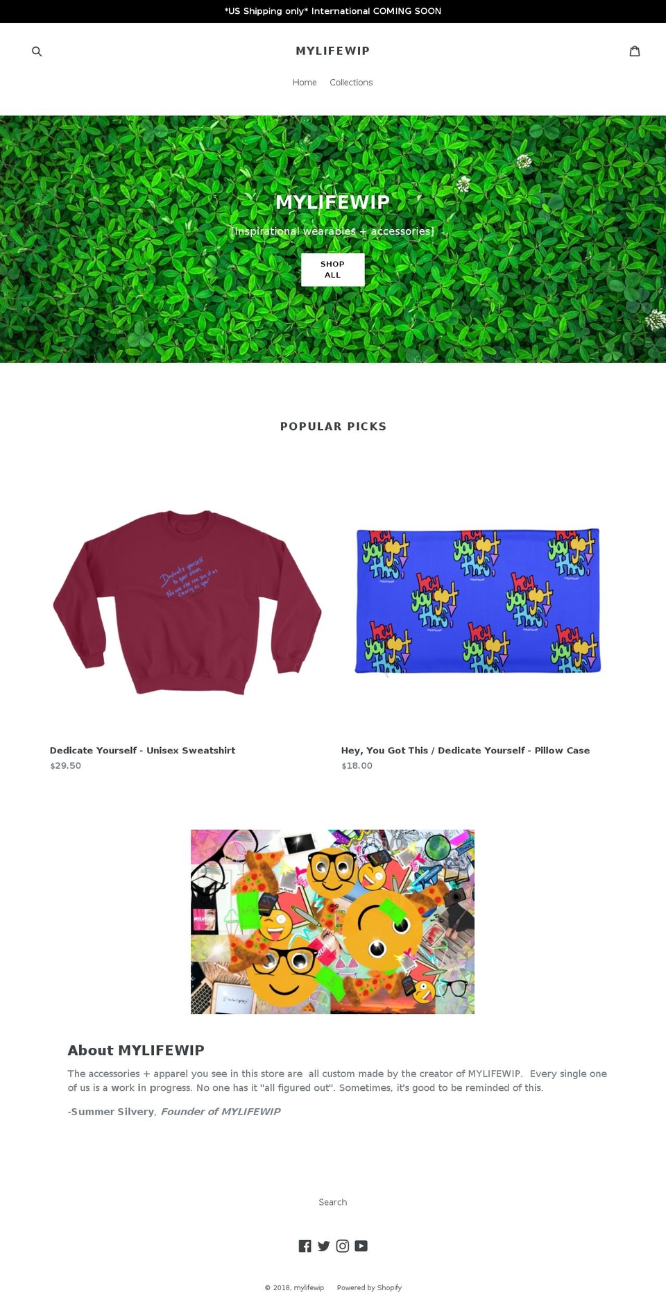 mylifewip.com — Shopify storefront screenshot
