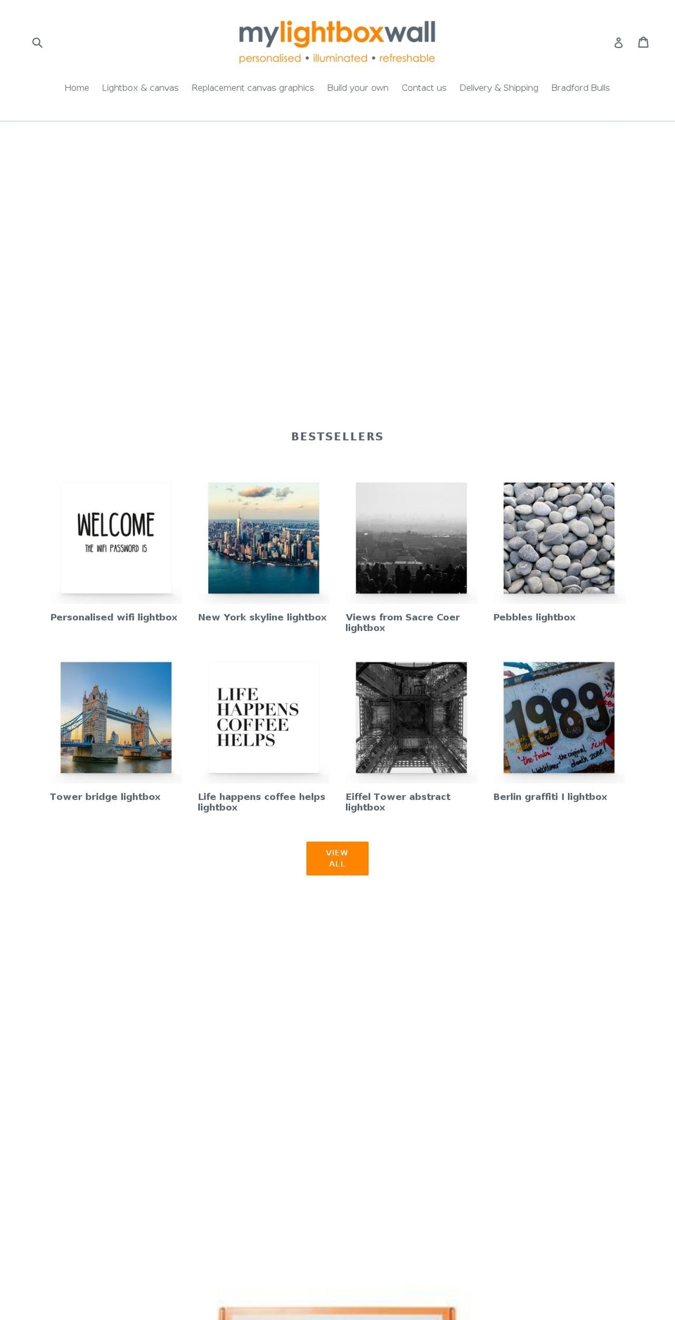 mylightboxwall.com — Shopify store on .com