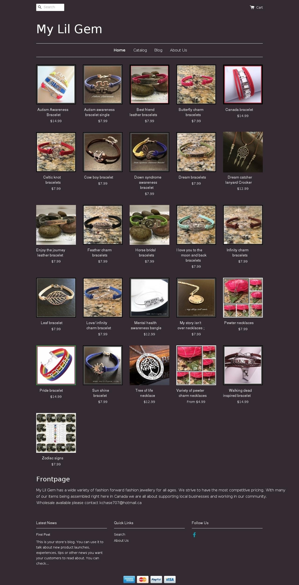 mylilgem.com shopify website screenshot