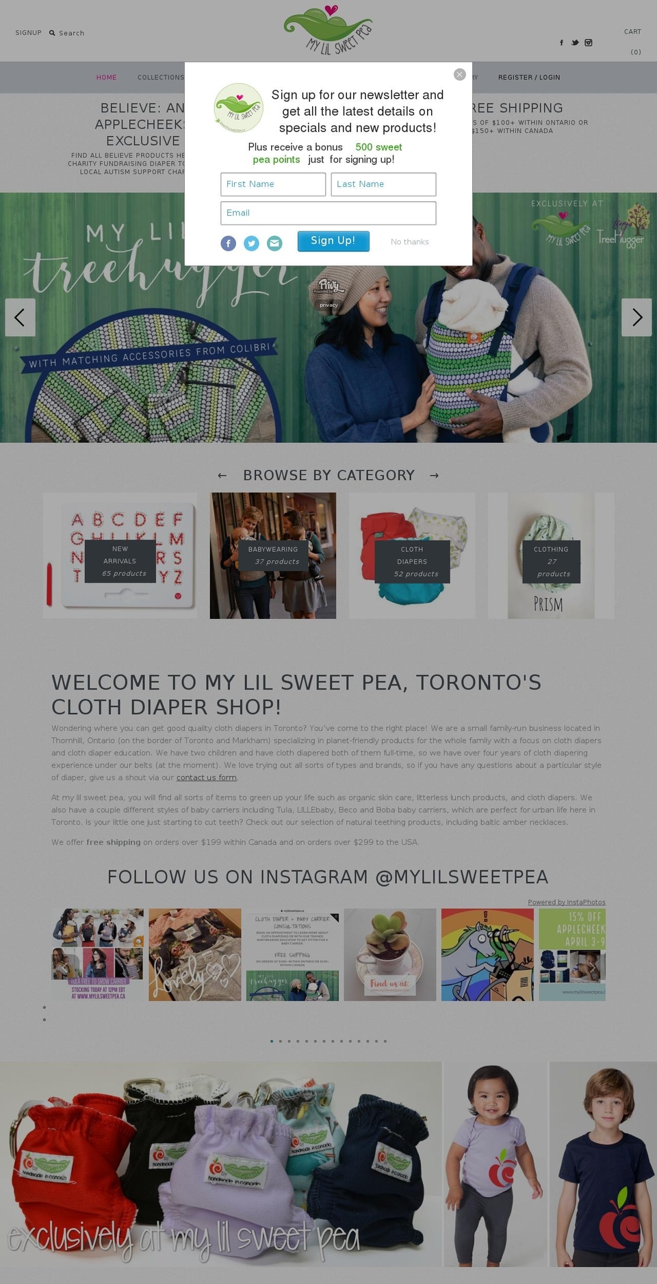 Copy of Symmetry Shopify theme site example mylilsweetpea.com