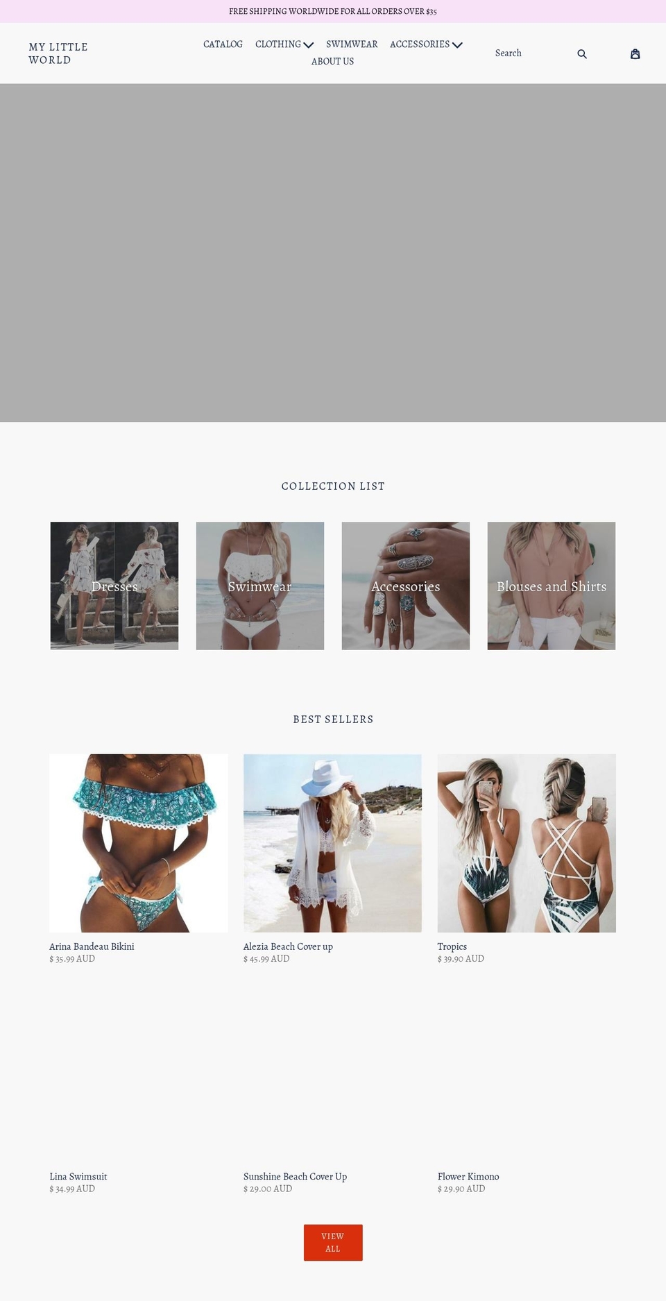 mylittle-world.com — Shopify storefront screenshot