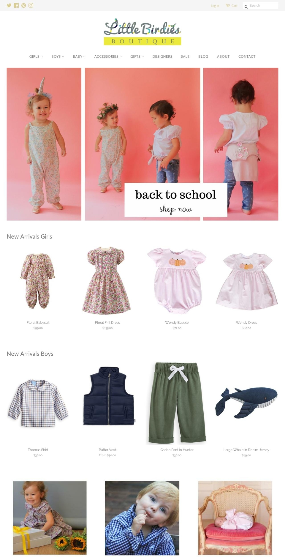 mylittlebirdies.com — Shopify storefront screenshot