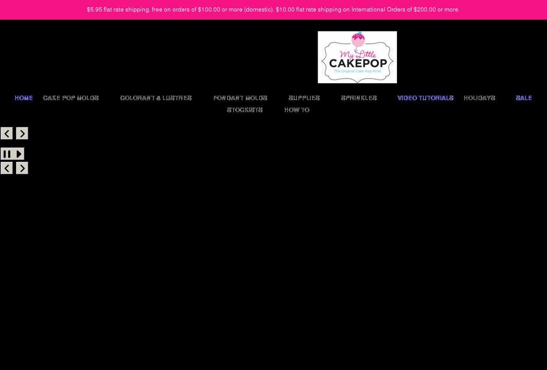mylittlecakepopmolds.com shopify website screenshot