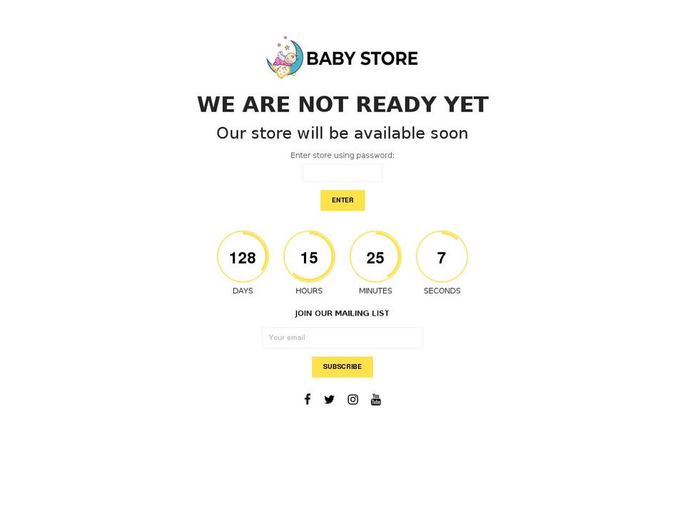 Baby clothing theme Shopify theme site example mylittledarling.net