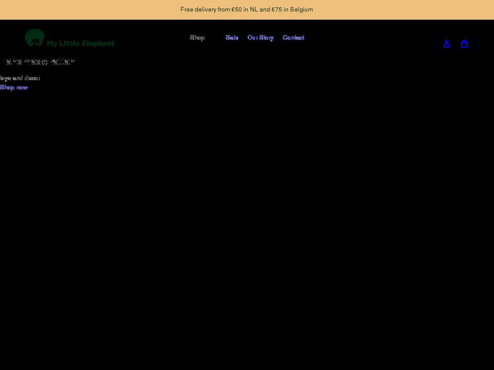 mylittleelephant.com shopify website screenshot