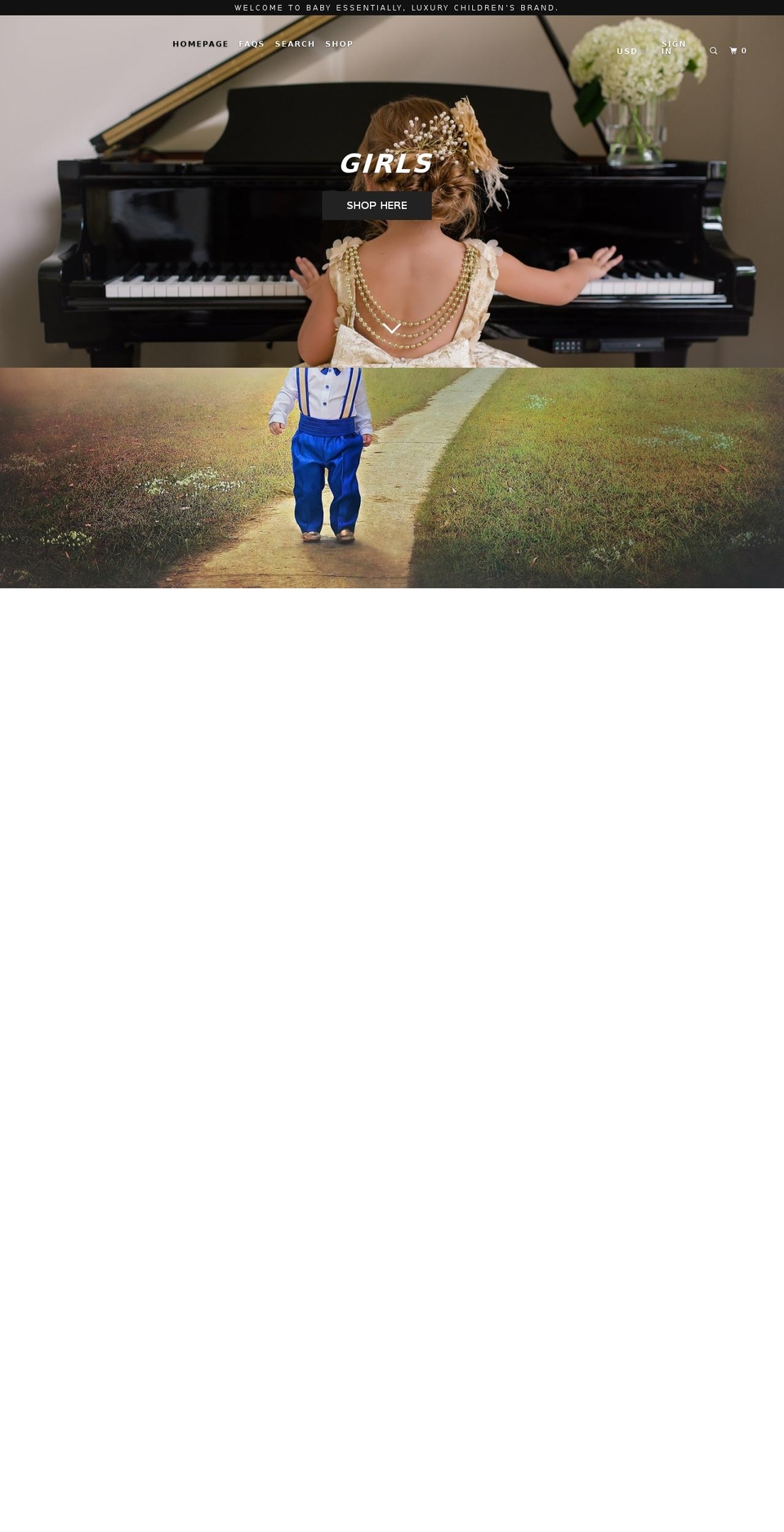 mylittlefashionista.com — Shopify storefront screenshot