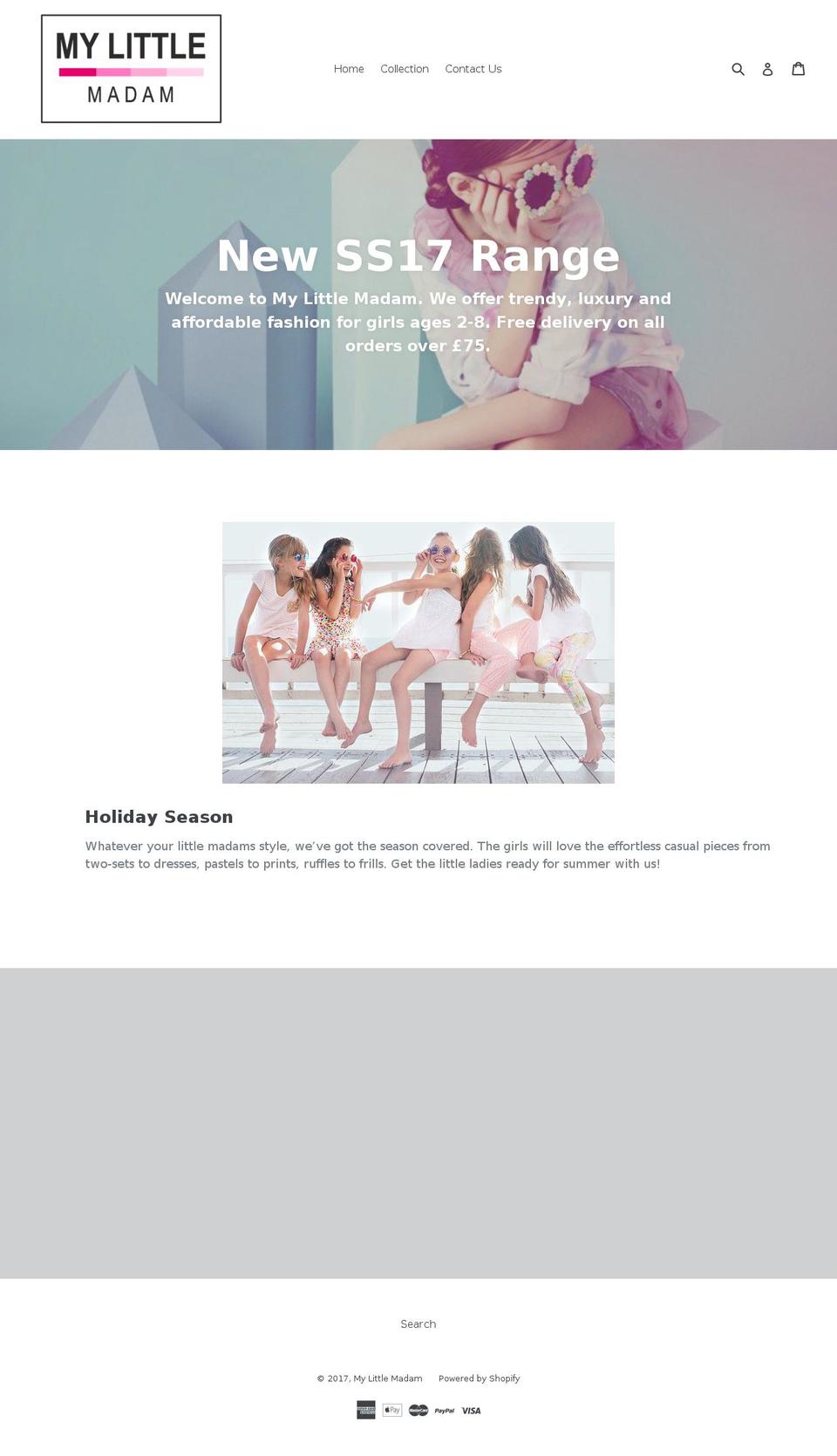 mylittlemadam.com shopify website screenshot
