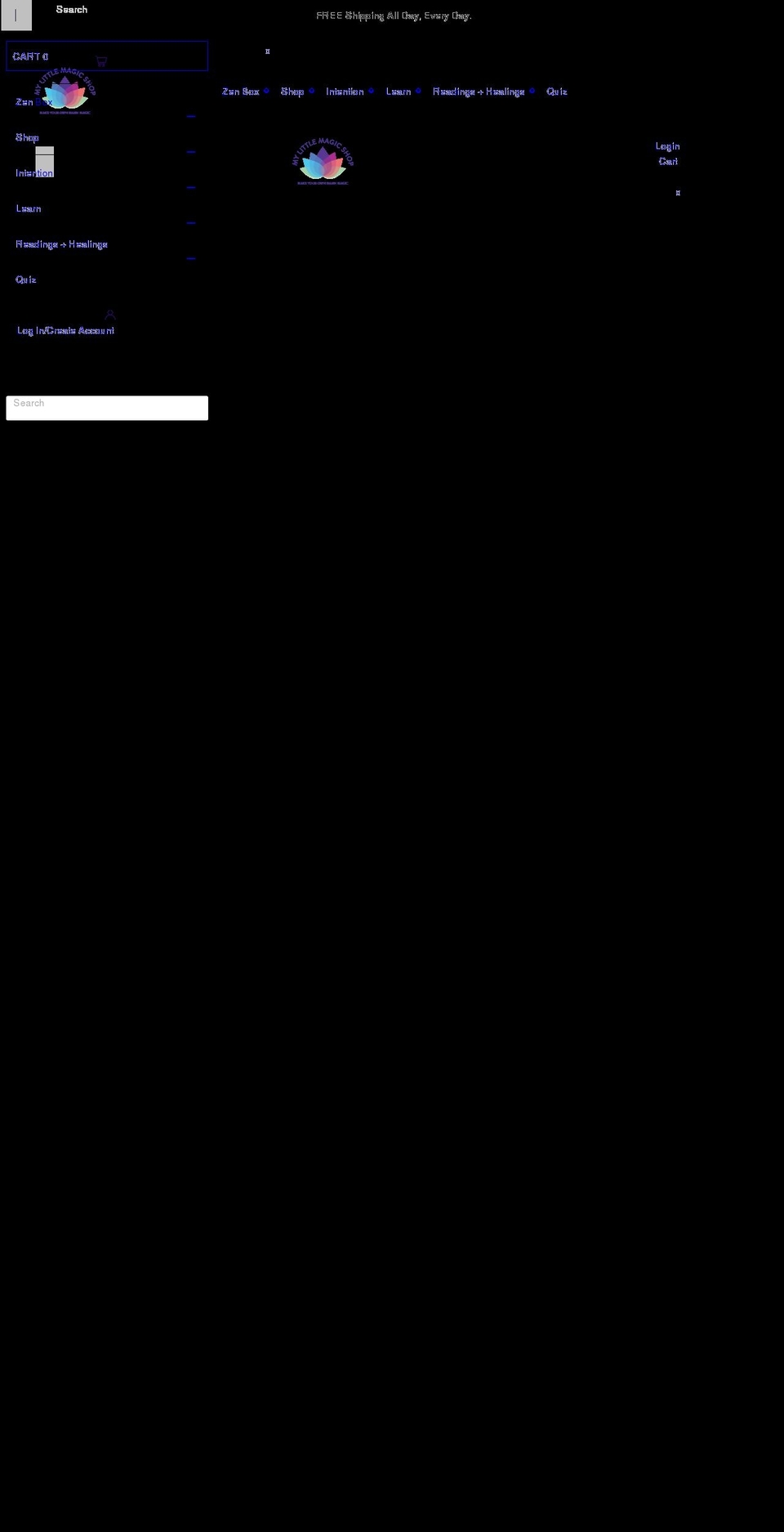 mylittlemagicshop.com shopify website screenshot