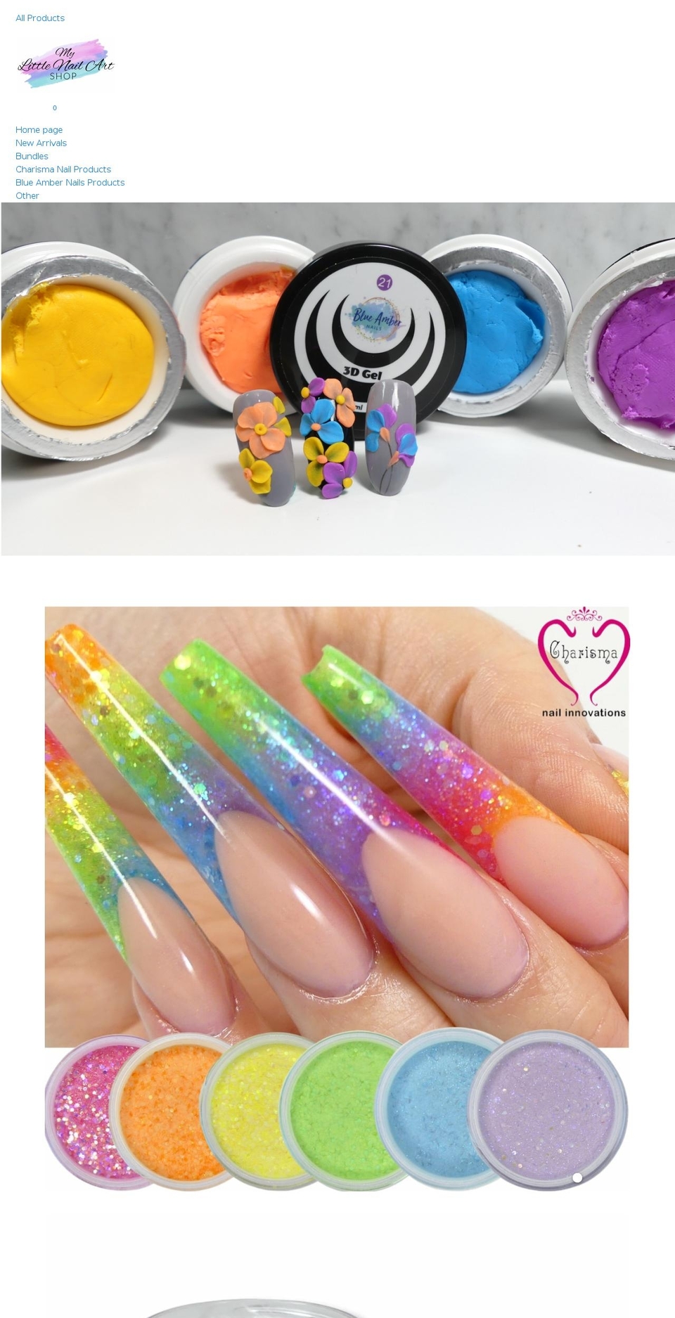 mylittlenailartshop.com shopify website screenshot