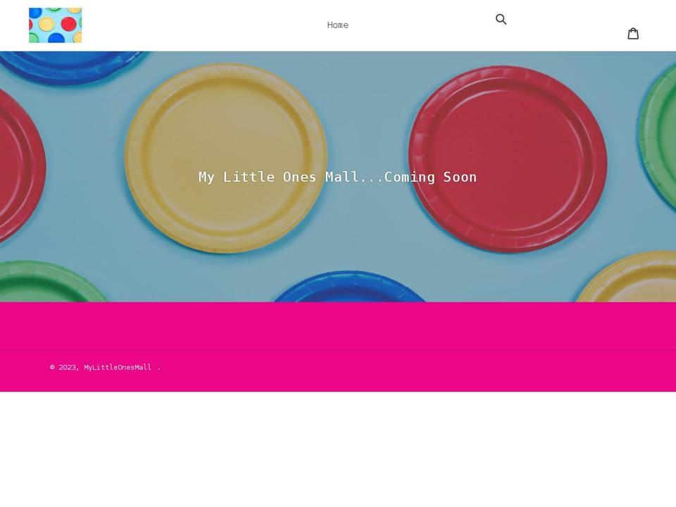 mylittleonesmall.com shopify website screenshot